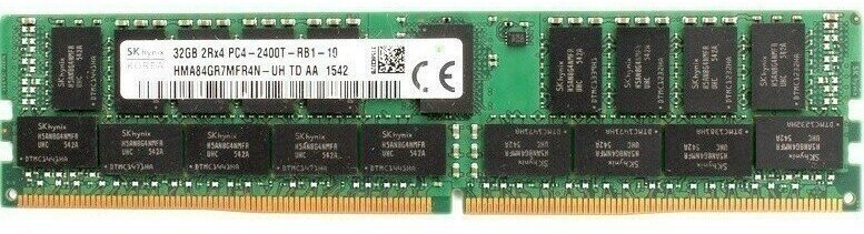 Оперативная память 32Gb DDR4 2400MHz Hynix ECC Reg OEM (HMA84GR7MFR4N-UH)