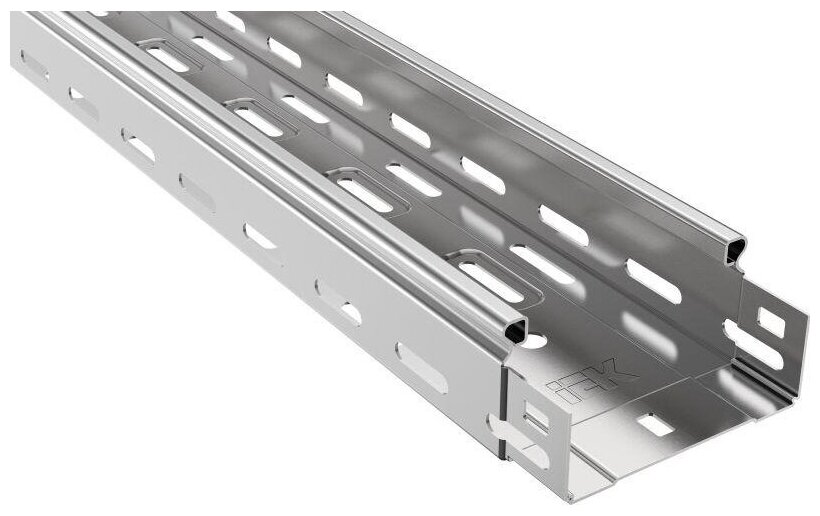 Лоток листовой перфорированный сталь 0.7мм, IEK CLP10-050-100-3 (3 м.)