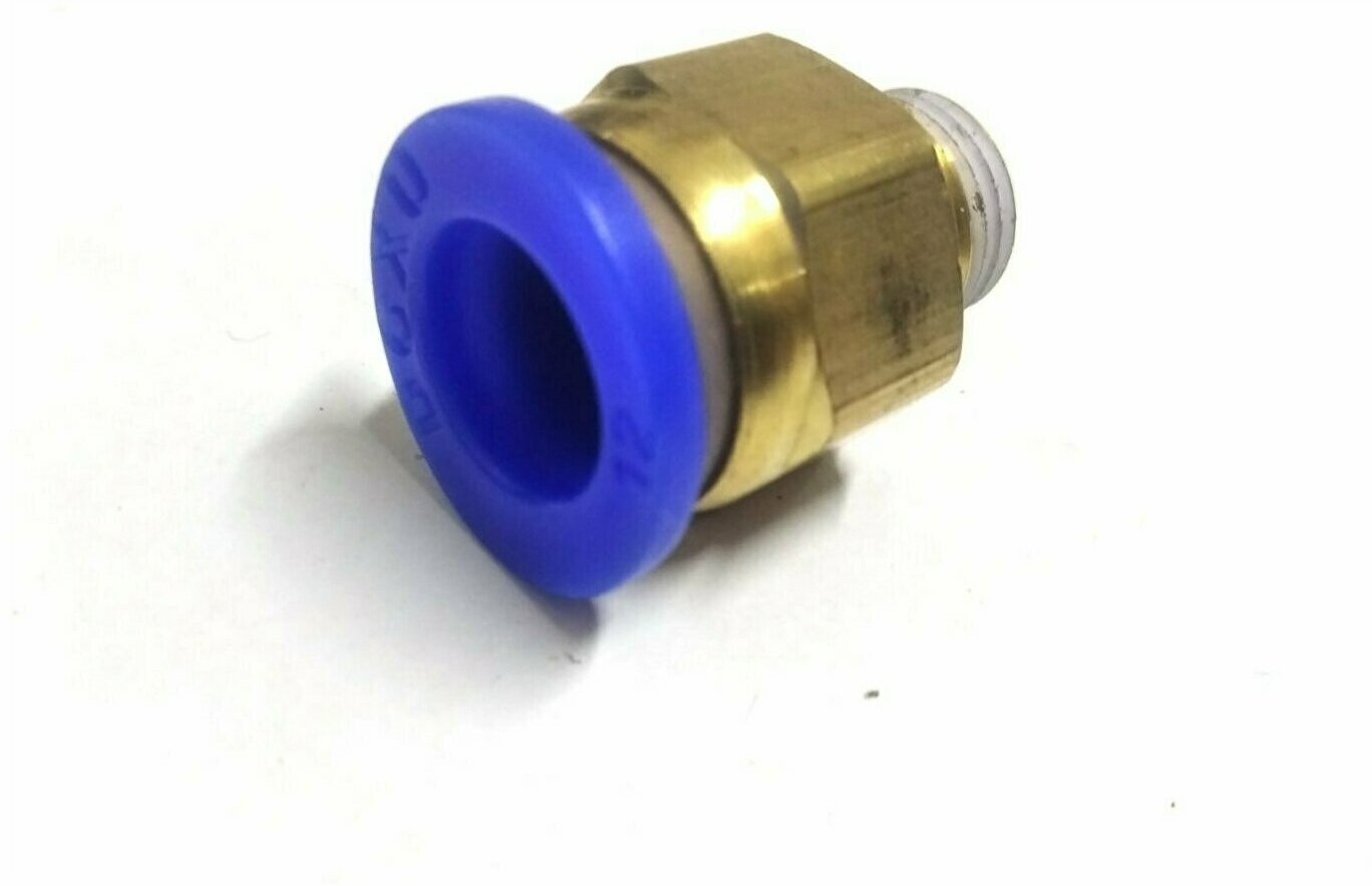 Пневмофитинг цанговый под шланг 6 мм - резьба папа 1/4" для компрессора пневмоинструмента