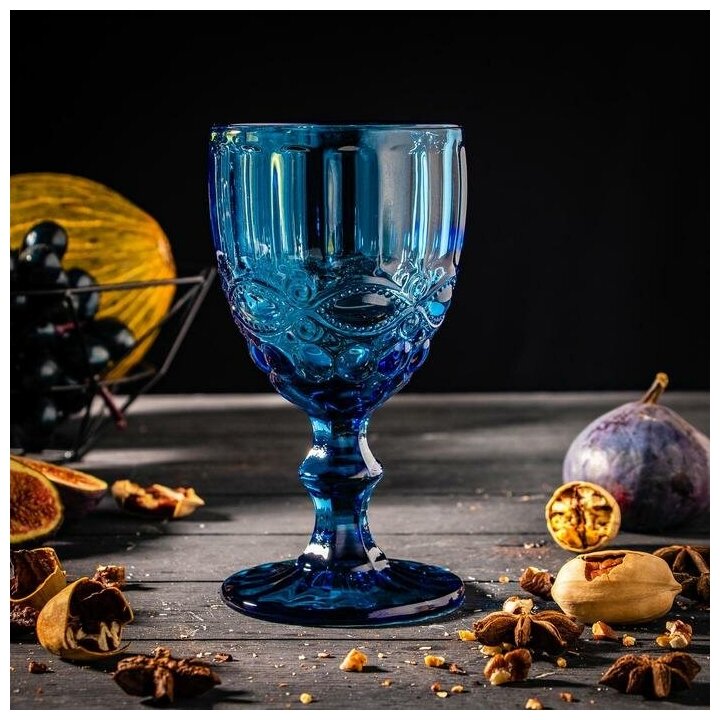 фото Бокал Magistro «Ла-Манш», 250 мл, 8×15,5 см, цвет синий