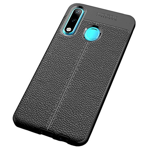 фото Чехол mypads для xiaomi redmi 6 из качественного износостойкого силикона с декоративным дизайном под кожу с тиснением черный