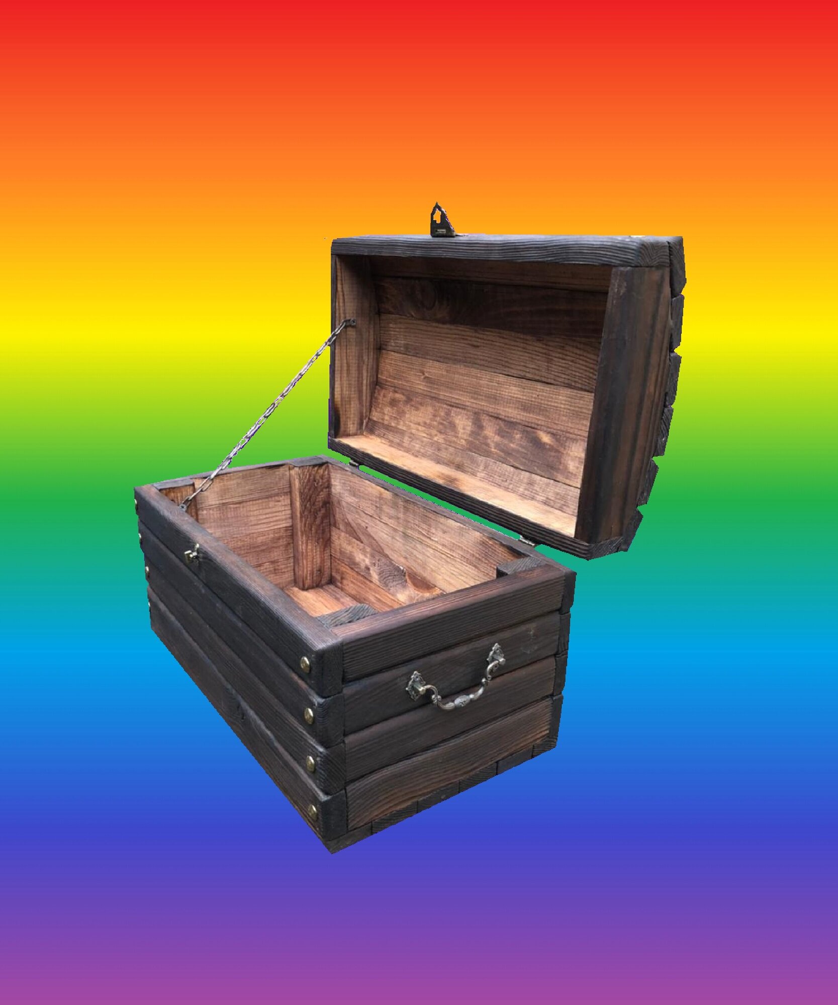 Сундук деревянный/ящик для хранения/коробка подарочная - фотография № 3