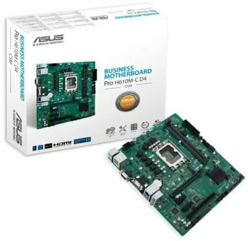 Материнская плата Asus PRO H610M-C D4-CSM, Soc-1700, mATX - фото №13