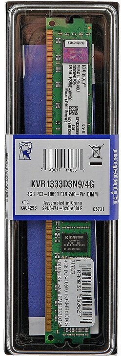 Модуль памяти KINGSTON DDR3 - 8Гб 1333, DIMM, Ret - фото №6