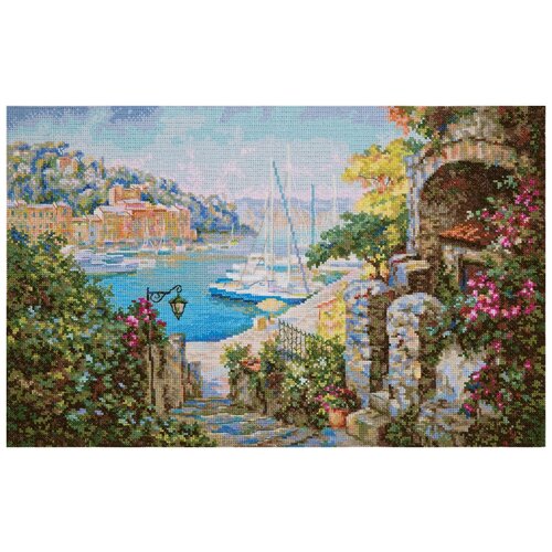 фото Набор для вышивания panna "золотая серия. у самого южного моря", арт. мт-1854, 45,5х29 см