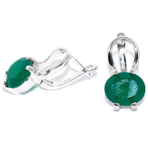Серьги Silver WINGS, серебро, 925 проба, агат, александрит