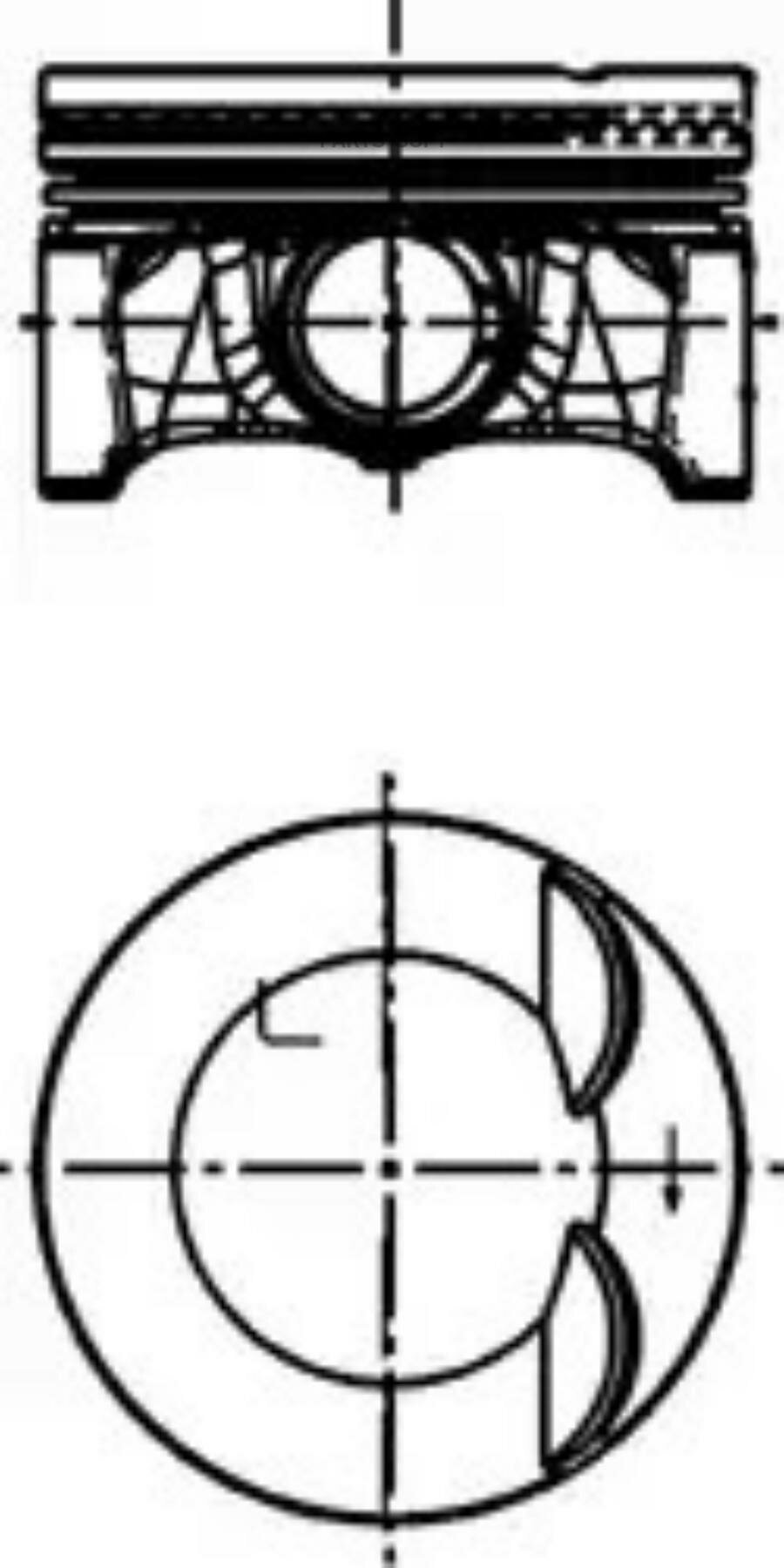 KOLBENSCHMIDT 40247610 Поршень dm.82.50x1.2x1.5x2.0 +0.25 Цена за 1 шт