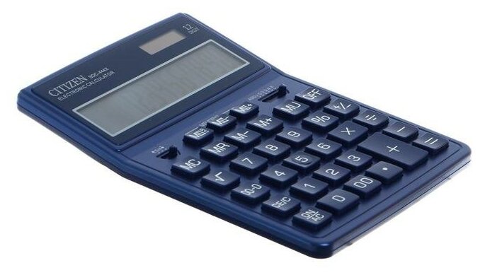 Калькулятор бухгалтерский CITIZEN SDC-444X, синий - фотография № 5