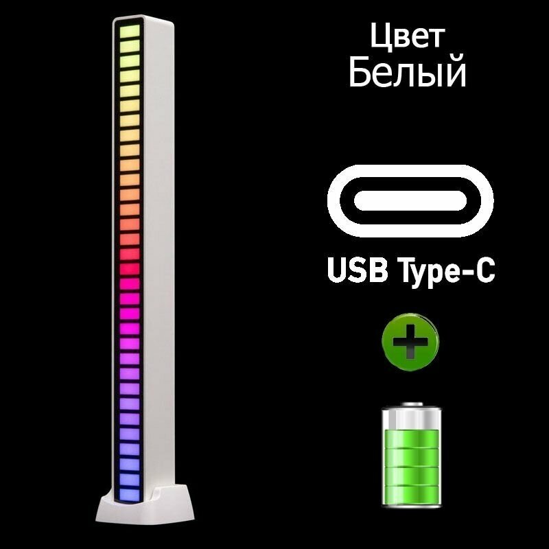 Умный светильник Эквалайзер светодиодный RGB - фотография № 1