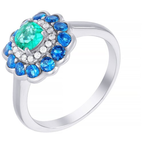 фото Element47 кольцо из серебра 925 пробы с кубическим цирконием bs00024r_ko_001_wg, размер 16.5