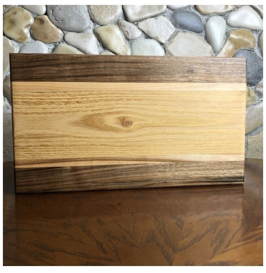 Доска разделочная деревянная для кухни разделки и резки, MyMatrixBox, дуб - фотография № 3