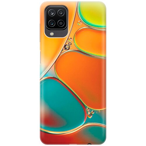 фото Ультратонкий силиконовый чехол-накладка для samsung galaxy a12 / m12 с принтом "разноцветные пузырьки" gosso