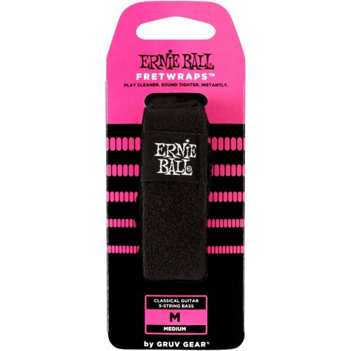 Демпфер для гитары классической, для 5-струнной бас-гитары Ernie Ball 9613 FretWrap by Gruv Gear Medium, регулируемый