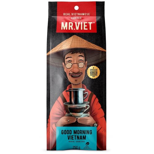 Кофе молотый Mr.Viet Good Morning Vietnam, 250 г, пакет с клапаном