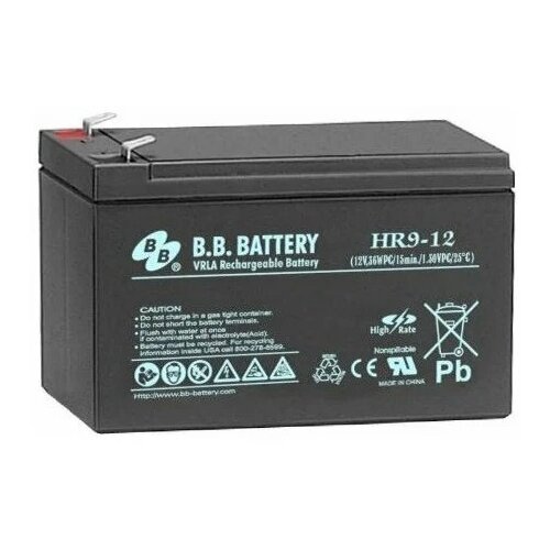 B.B. Battery HR9-12 12В 9 А·ч аккумуляторная батарея b b battery hr9 6 6в 9 а·ч