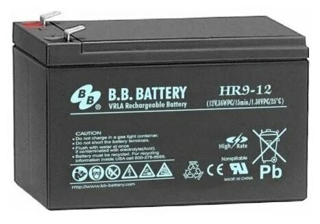 B.B. Battery батареи Аккумулятор HR 9-12 12V 9 8 Ah