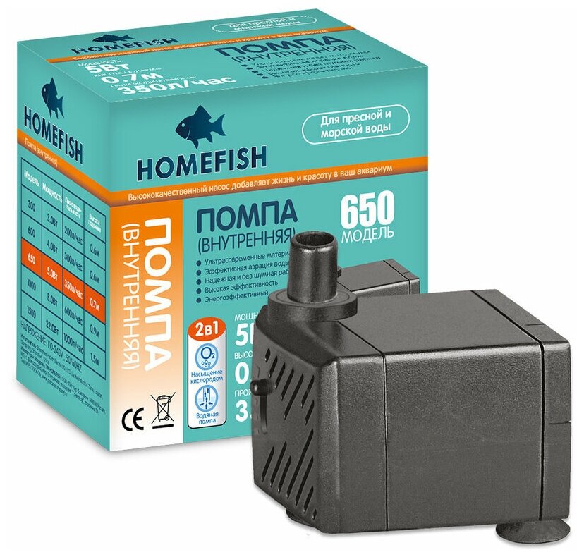 Помпа подъемная HOMEFISH AP-650 (350 л/ч)