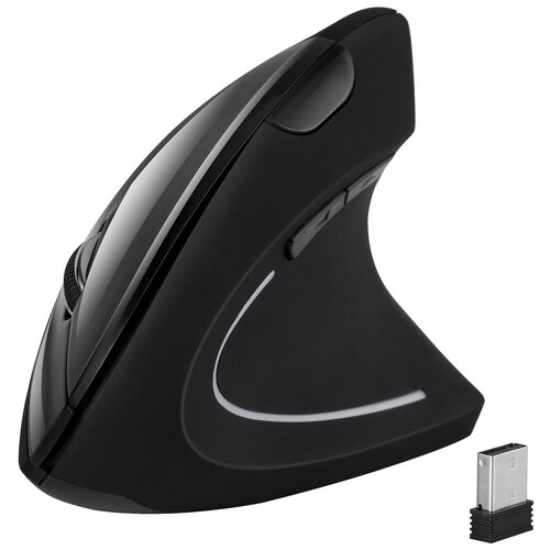 Мышь Оклик Ergo 670MW черный оптическая 1600dpi беспроводная USB 6but 113900₽