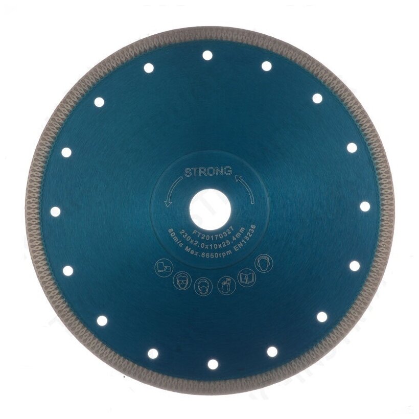 фото STRONG Диск алмазный 230 х 25,4/22,23 мм СTД-192 STRONG Turbo Pro, по керамограниту