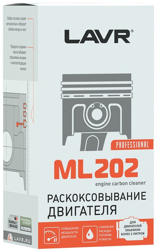 LAVR / ln2504 / Раскоксовка двигателя ML202, 330 мл