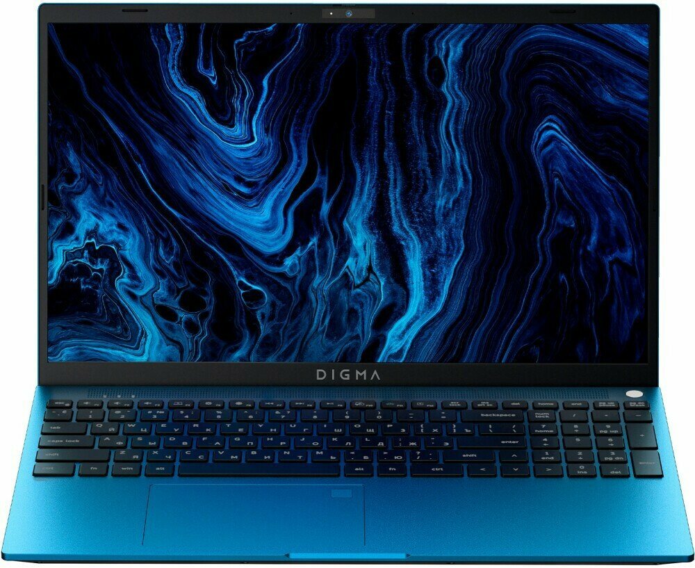 Ноутбук Digma Pro Sprint M 15.6" (1920x1080) IPS/Intel Core i7-1165G7/16ГБ DDR4/512ГБ SSD/Iris Xe Graphics/Windows 11 Pro синий (DN15P7-ADXW03)