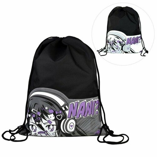 Мешок для обуви 480 х 360 мм, Феникс, светоотражающая аппликация, 