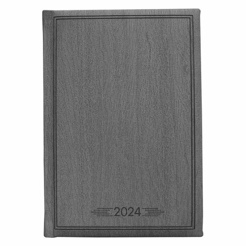 Ежедневник датированный 2024, Infolio,150х210,352с. Wood AZ2611emb/dark-grey