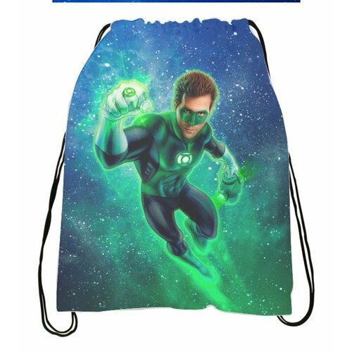 фото Мешок для обуви зелёный фонарь, green lantern №10 suvenirof-shop