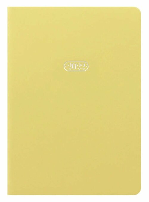 Еженедельник Letts Pastel, A5, 160стр, белые страницы, светло-желтый