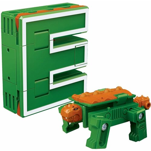 Трансформер 1TOY Трансботы Lingvo Zoo Анкилозавр   Буква E