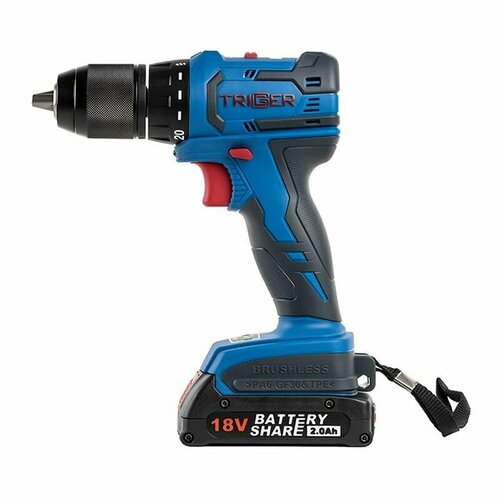 Дрель-шуруповерт бесщеточная 2 аккумулятора кейс 13 мм 18 В 2200000₽