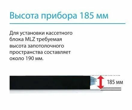 Кассетный внутренний блок Mitsubishi Electric MLZ-KP35VF и панель MLP-444W,однопотчный - фотография № 4