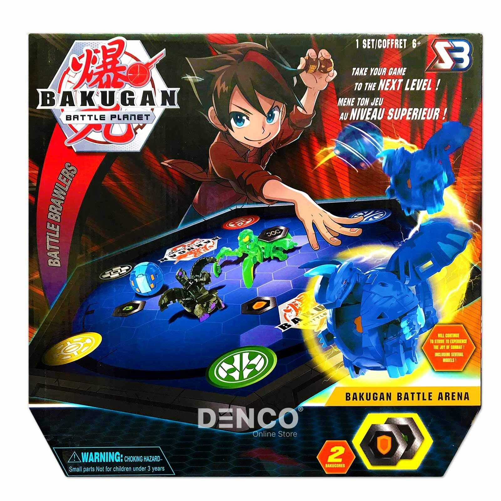 Набор игровой Bakugan с ареной и двумя фигурками-трансформерами Бакуган / Настольная развлекательная игра для детей