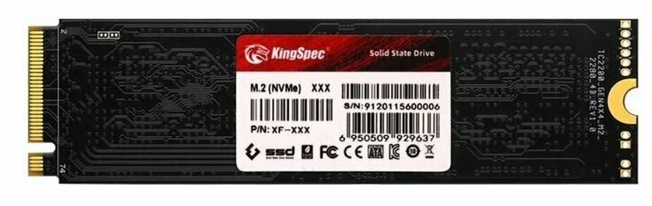Накопитель SSD Kingspec PCI-E 4.0 x4 1Tb (XF-1TB) - фото №18