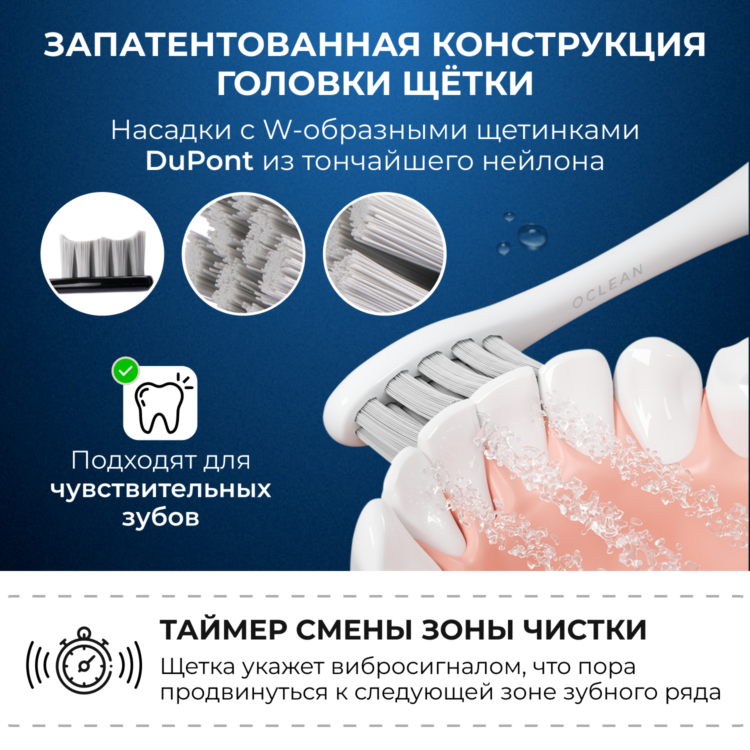 Электрическая зубная щетка Oclean Endurance (Белый) - фото №13