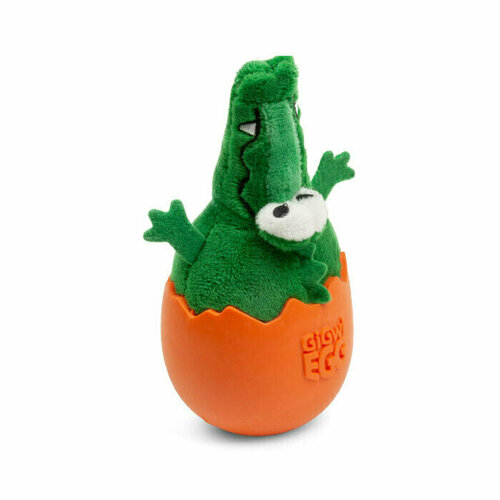GiGwi игрушка для собак Крокодил неваляшка с пищалкой, 2 шт. gigwi gigwi игрушка крокодил неваляшка с пищалкой текстиль резина 138 г