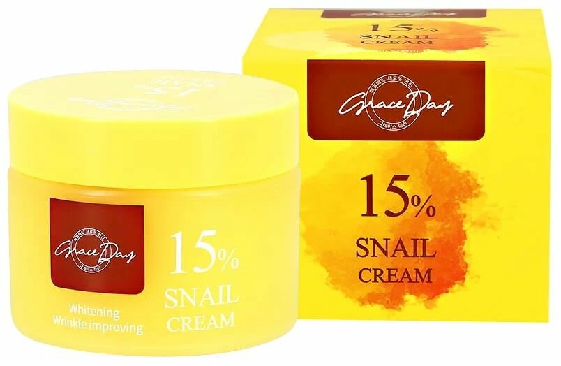 Grace Day Крем восстанавливающий с муцином улитки - Snail 15% cream, 50мл