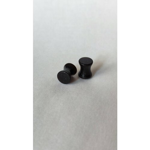 Серьги XEENNIX Тоннели Плаги, размер/диаметр 6 мм, черный