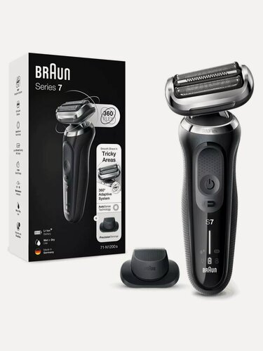 Изображение товара Braun 71-N1200s Электробритва, Автосенс, 360 Flex, Легкий клик, Влажный и сухой