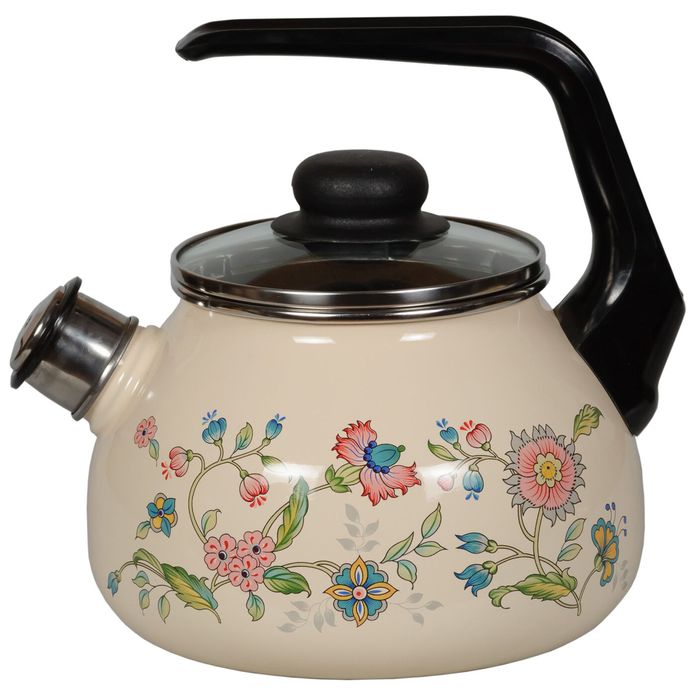 Чайник 2л со свистком Луговые цветы