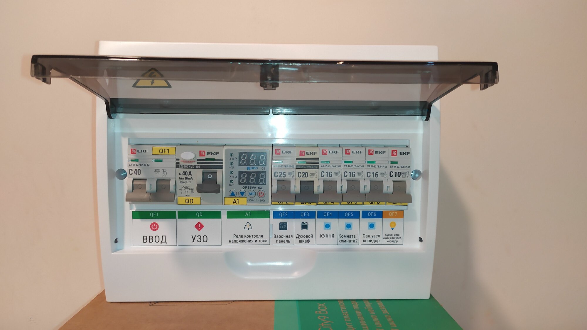 Электрощит в сборе 12 модулей