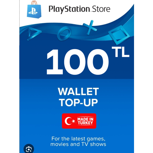 Пополнение кошелька PSN 100 лир TL Турция Playstation Store 850₽