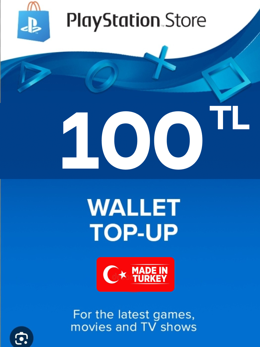 Пополнение PlayStation Store, 100 TL,...