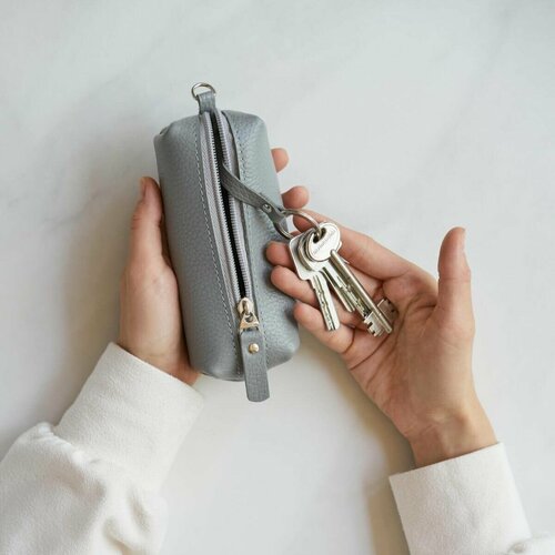 Ключница MONOMOUNT, зернистая фактура, серый