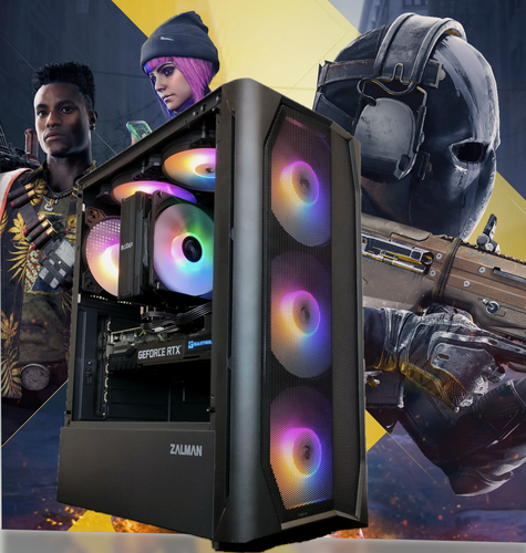 Изображение товара Мощный игровой компьютер (системный блок) Core i5 12400F /RTX5060 /32GB/ 512Gb+1Тb SSD/750W/ WIN 10 PRO