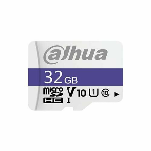 Карта памяти Dahua DHI-TF-C100, 32ГБ, microSD, 1шт белый, фиолетовый, серый