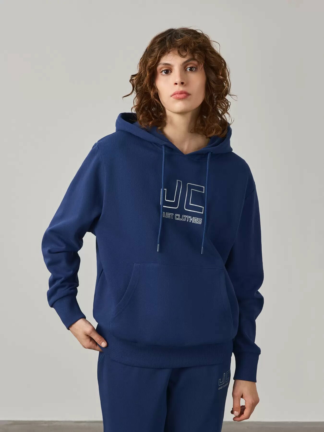 Худи JUST CLOTHES, размер XL, , синий