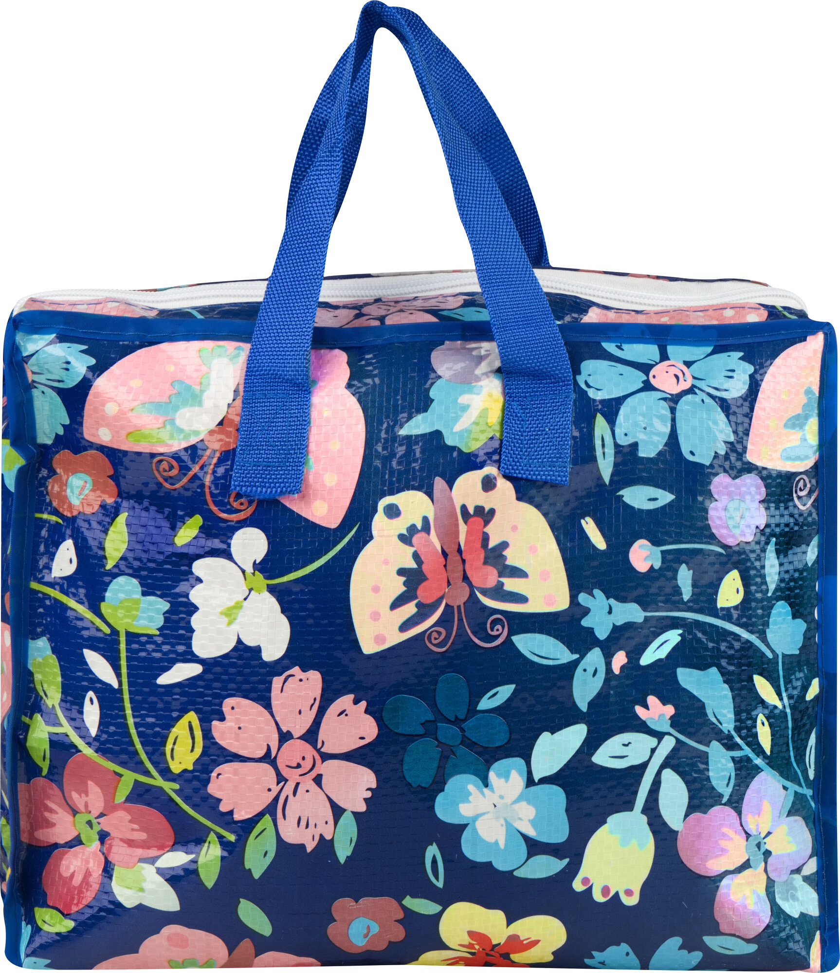 Сумка-баул Рыжий кот, 33х26х11 см, синий — фото 1