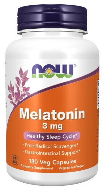 NOW Melatonin 3mg 180 vcaps