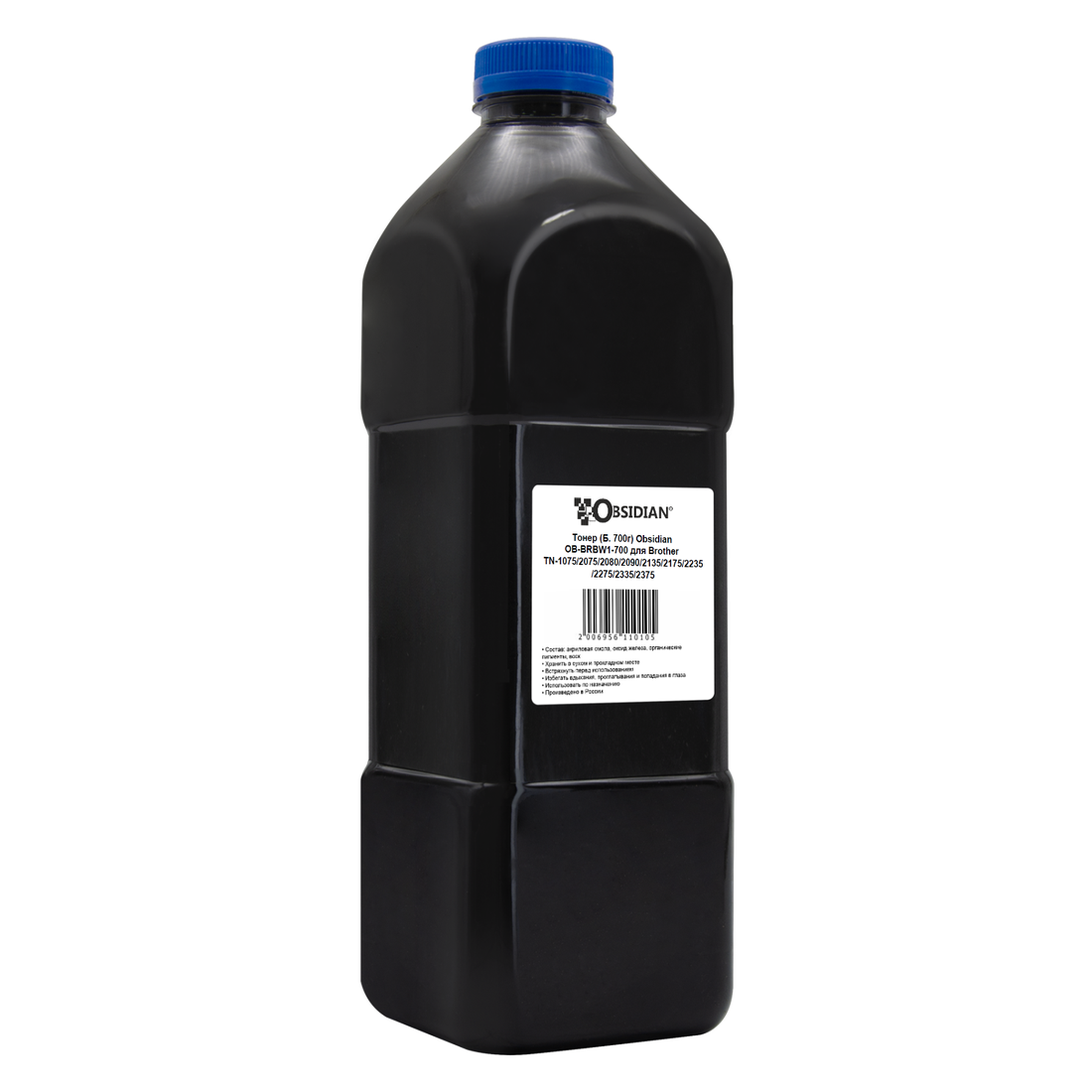 Тонер (Б. 700г) Obsidian OB-BRBW1-700 для Brother TN-1075 2075 2080 2090 2135 2175 2235 2275 2335 2375